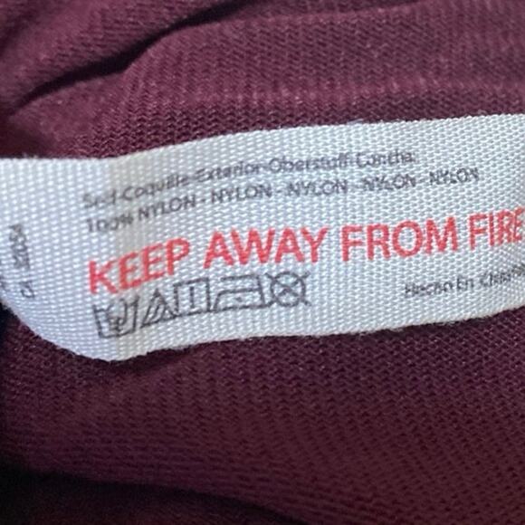 Free People Maroon Ruched Sleeveless Cami Camisole Mesh Crop Tank Top Size XS - Picture 4 of 4